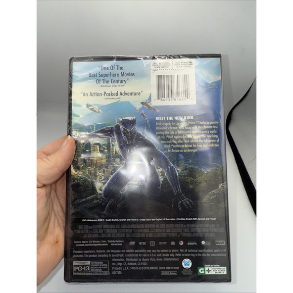 Black Panther (DVD, 2018, Widescreen) Brand New Sealed, Marvel - Picture 2 of 4